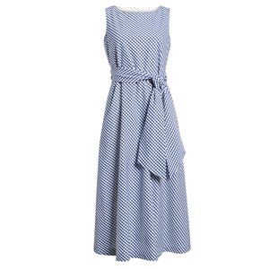 Anne Klein Gingham Check print Midi Dress 4
